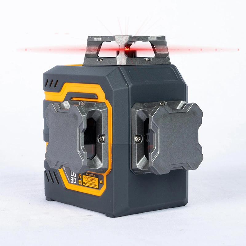 3x360 ° sisseehitatud liitiumakuga punane laseritase